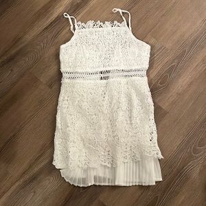 Never worn white lacy dress
